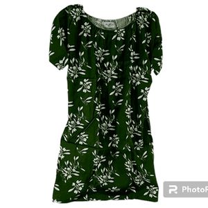 NWT Ola Hou Designs Floral Baby Doll Rayon Dress sz S